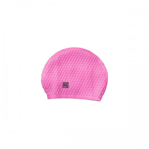 large silicone swim cap pink