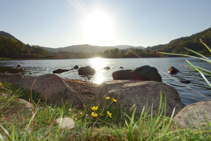 Where to Swim in the Lake District: Sunset over Rydal Water