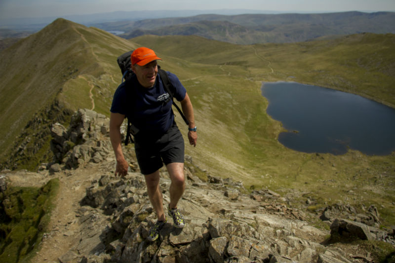 Where to Swim in the Lake District: Climbing Swirral Edge above Red Tarn