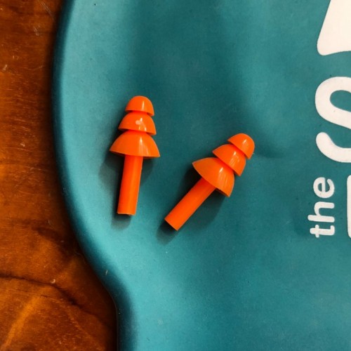 Silicone Tree shaped earplugs orange
