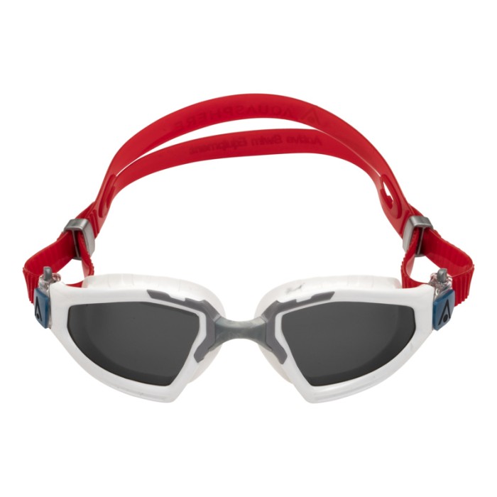 Aquasphere Kayenne Pro white, silver & red. Photochromic lens front