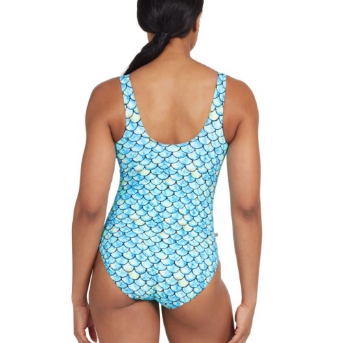 Zoggs Sirene Open Water swimming costume model back view