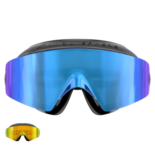 AquaSphere Defy Ultra Goggle in indigo and yellow option in insert