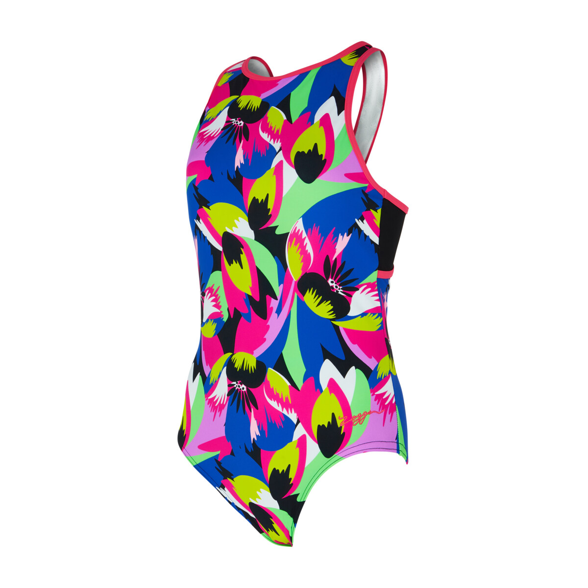 Zoggs Florish Pink Crossback Thermal Open Water Swimsuit