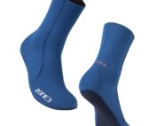 Zone3, blue, Yulex swim socks on a white background
